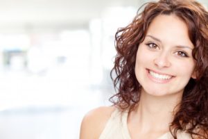 woman smiling