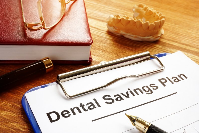 Dental savings plan paperwork